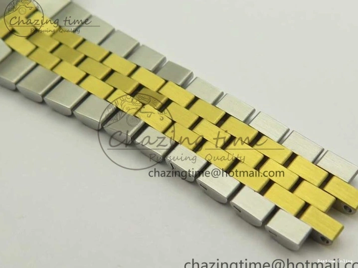 0131 Flexible DateJust 41 126334 904L SS YG DJF 1:1 Best Edition Gold Dial Diamond Markers on SS YG Jubilee Bracelet A 3250